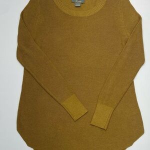 Natural Reflections Mustard Knit Hi/LoTunic W LG